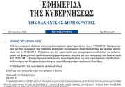 Δημοσιεύθηκε ο νόμος 5297/2026 για την Απλούστευση του πλαισίου άσκησης οικονομικών δραστηριοτήτων του ν. 4442/2016